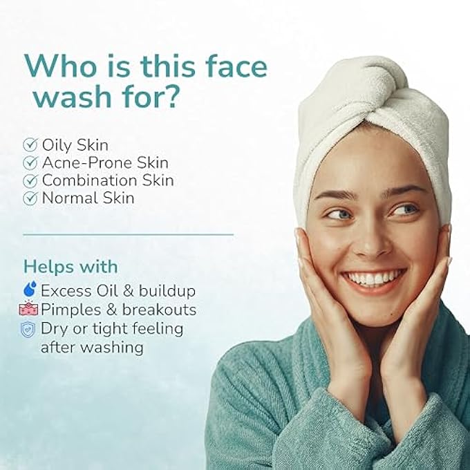 Mivaa 2% SALICYLIC ACID FACE WASH ANTI-ACNE & OIL CONTROL GEL CLEANSER DEEP PORE CLEANSING FOR OILY & ACNE-PRONE SKIN HYALURONIC ACID NIACINAMIDE MEN & WOMEN 100ML - Image 2